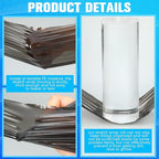 Jutom 16 Pcs Stretch Wrap Roll Plastic Wrap for Moving with 2 Handles 5 x 1000 ft Packaging Shrink Film Self Adhering Shipping Supplies for Moving Furniture Pallet(Black, Blue)