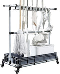 Generic Multifunctional Cleaning Cart and Tool Organizer - Broom and Mop Holder