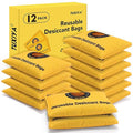 100g-12Pack Rechargeable Silica Gel Desiccant Packets, Color Indicating Desiccant Packs for Storage,Moisture Absorbers for Storage Bins, Suitcase,Gun Safe, 3D Filaments