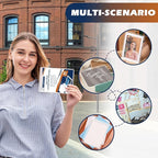5 Pack 10 Mil 5"x7" Self Sealing Laminating Pouches Self Adhesive Lamination Pouches Clear Laminate Sheets for Photos Office School(No Heat Laminating Sheets & No Laminator Machine Need)