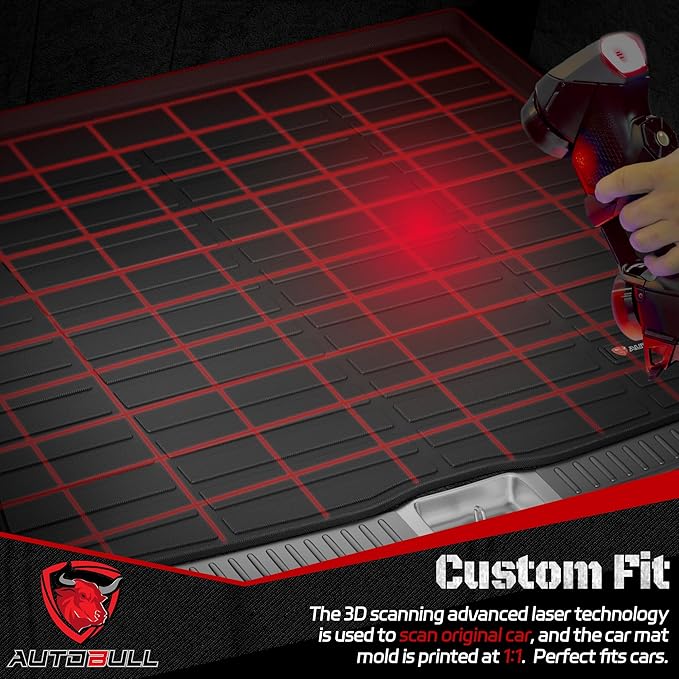 Cargo Liner Compatible with 2016-2023 Jeep Cherokee (Not for Grand Cherokee) Cargo Mat，All Weather Protection Trunk Liner Rear Trunk mat，Black