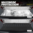 LASFIT Tailgate Mat for Ram 1500 2009-2018, for Ram 2500/3500 2009-2025, for Ram 1500 Classic 2019-2024 Standard Tailgates, All Weather TPE Tailgate Protector Liner Replacement Accessories, Black