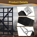 Cargo Net for Pickup Truck Bed, Heavy Duty 1100 lbs Capacity, Adjustable Cam Buckles & S-Hooks, Thick Herringbone Nylon, with Drawstring Storage Bag for Trailers and Trucks (50in*43in)
