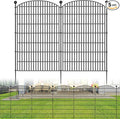 No Dig Decorative Garden Fence 5 Panels, 48 in (H) x 13 ft (L), Dog Fence Outdoor for Yard，Rustproof Metal Animal Barrier Ground Stakes Fencing for Garden, Patio, Flower Bed