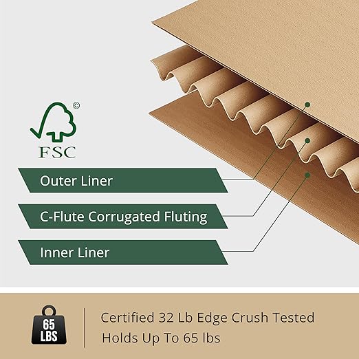 12x10x8 Shipping Boxes, 1Pack Corrugated Cardboard Boxes Small Shipping Box Moving Boxes for Business Packaging Box