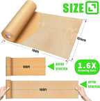 Honeycomb Packing Paper, MINHAO 15"x100' Eco Friendly Packing Paper for Moving Recyclable Honeycomb Paper Moving Supplies Bubble Paper Wrapping Protective Roll, With 36 Fragile Sticker Labels