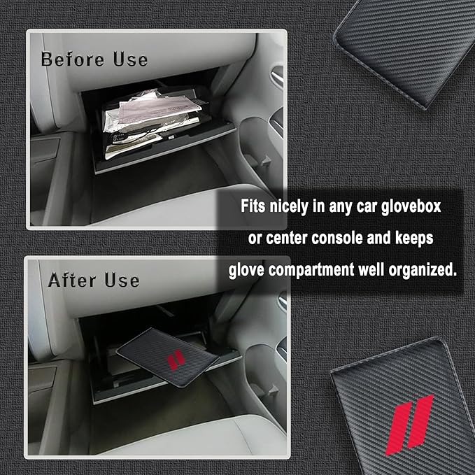 Car Insurance and Registration Card Holder | for BMW Ford Tesla Cadillac All Cars | Store Cards, ID License & Essential Documents | Premium Leather with Magnetic Closure