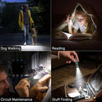 Blukar Rechargeable EDC Flashlight, Mini Keychain Flash Light with 3 Lighting Modes, Memory Function, Waterproof, Compact and Portable Pocket Light for Everyday Carry, Emergency,Camping-Gray
