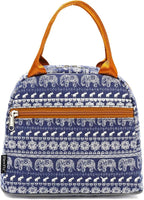 FlowFly Insulated Lunch Cooler Bag - Tote Bag Organizer for Women/Men, Elephant
