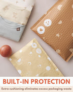 Paper Bubble Mailers 6x9-25 Pack Biodegradable Shipping Bags for Stationery and Small Accessories - Impack Self-Seal Eco Friendly Thick Mailing Envelope for Small Items - Celestial Tan