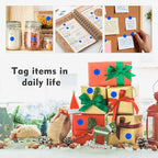 PARLAIM 3/4 Inch Roll Color Coding Labels,4000 per/4 Rolls Round Adhesive Color Coding Circle Dot Stickers for Office Home (Blue)