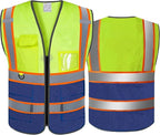 Personalized High Reflective Safety Vest Custom Hi Vis Safety Vest Men Women Construction Workwear Security Vest