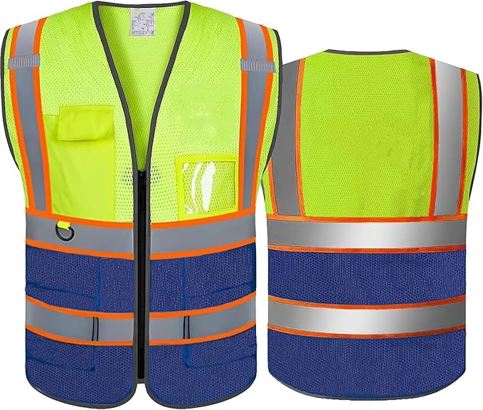 Personalized High Reflective Safety Vest Custom Hi Vis Safety Vest Men Women Construction Workwear Security Vest