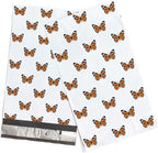 6x9 Poly Mailers – Butterfly Design – Waterproof, Tear-Resistant Shipping Bags with Adhesive Seal – 200 Pack – Package Mint