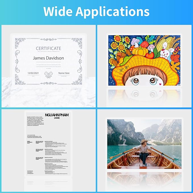 (3 Mil) 30 Pack Laminating Sheets, Thermal Laminating Pouches Holds 8.5 x 11 Inch, 3 Mil Clear Laminator Paper 9 x 11.5 Inch, Letter Size, for Education,Documents, Certificate