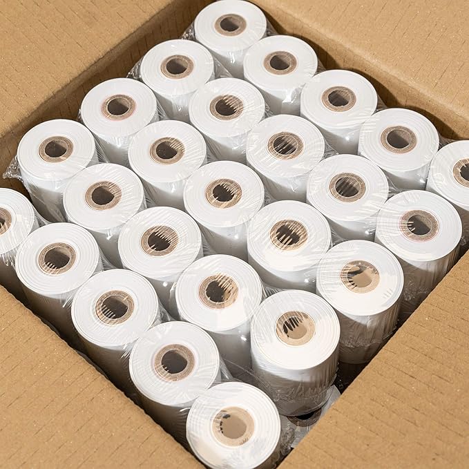 2 1/4" X 85' Thermal Paper (24 Rolls), Works for Verifone Printer Tranz 420, Verifone Vx510, Verifone Vx510le, Verifone Vx570