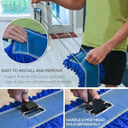 Kleen Handler 36 Inch Commercial Dust Mop Frame (3 Pack)