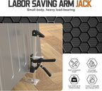Labor Saving Arm Jack 2 Pack,15.5 Inch Stainless Steel Furniture Lifts with Handbag,Hand Furniture Jack Lift Tool for Installing Cabinets,Flooring&Windows,Load 660LBS
