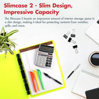 Dexas Slimcase 2 Plastic Clipboard with Storage and Side Opening
