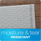 Quality Park Bubble Mailers, 6" x 9", Gray Poly Mailers, Padded Envelopes, Shipping Bags, Water Resistant, Self Seal, 50 Per Box (QUA85911)