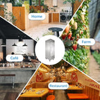 JINSONG 27" Commercial Refrigerator, 23 Cu.Ft Reach-in Stainless Steel Fridge with Single Solid Door for Restaurant, Bar, Shop, or Home Use