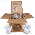 Insulated Thermal Shipping Box 16"x16"x16" with 2 Gel Ice Packs, Pack of 1 - USA-Made Cold Food Shipping Box with Absorb Condensation Thermal-Paper Liner - Frozen Food Shipping Kit by IDL Packaging