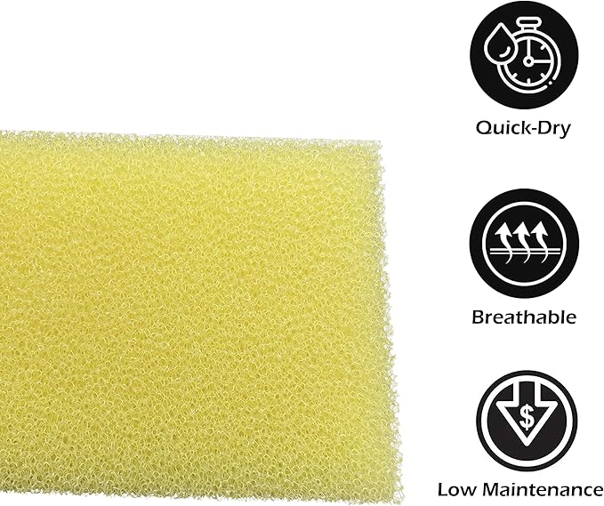 FoamRush 9" x 24" x 72" Dry Fast Water-Resistant Outdoor Upholstery Foam Sheet for Outdoor & Marine Furniture (Chair Cushion Foam for Patio Furniture, Boat Seat Cushion Replacement)