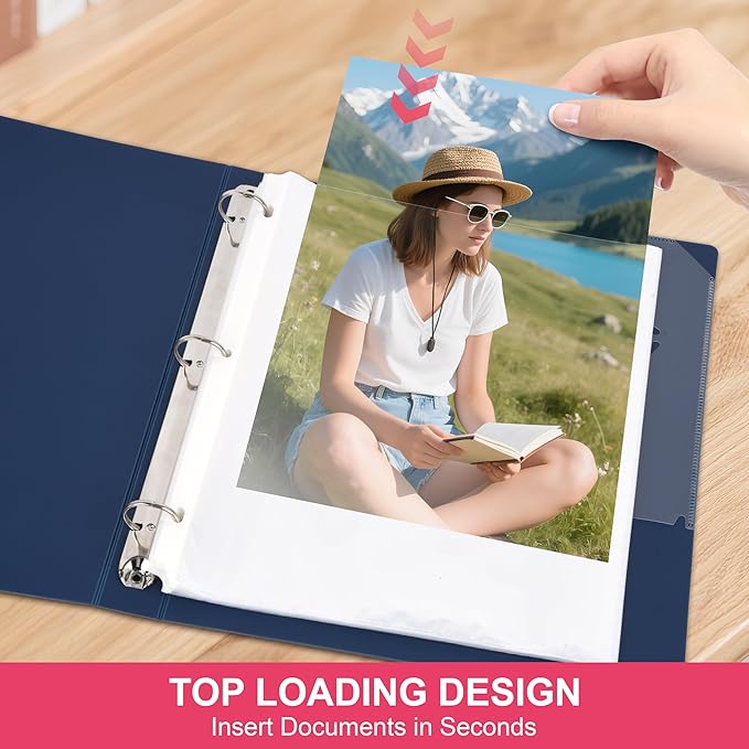 50-Pack Heavy Duty 8.5"x11" Sheet Protectors - Top-Loading Acid-Free & Waterproof for Photos, Certificates, School, Office, Legal Documents, Medical Records, Teachers, Artists (50)