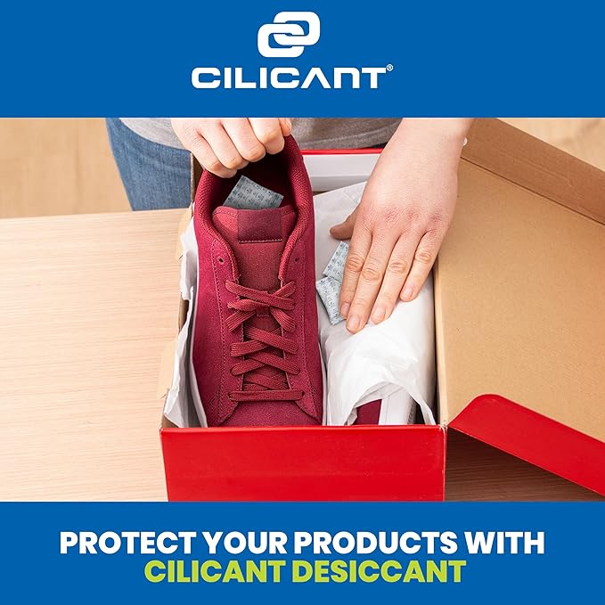CILICAnt 5-gram Desiccant Pouches, 200 pcs Pack, Food Grade Moisture Absorbers Ideal for Packaging of Shoes, Jewelry, Leather, Clothes or Electronics, Cars - for Home or Commercial Use