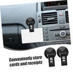 Mikinona 1 Pair Car Suction Cup Clamp Car Mounted Clamp Car Accessory Car Supply Car Note Pad Holder Memo Windscreen Holder Parking Permit Holder Suction Car Clamp Cars Glasses Car Clip PVC