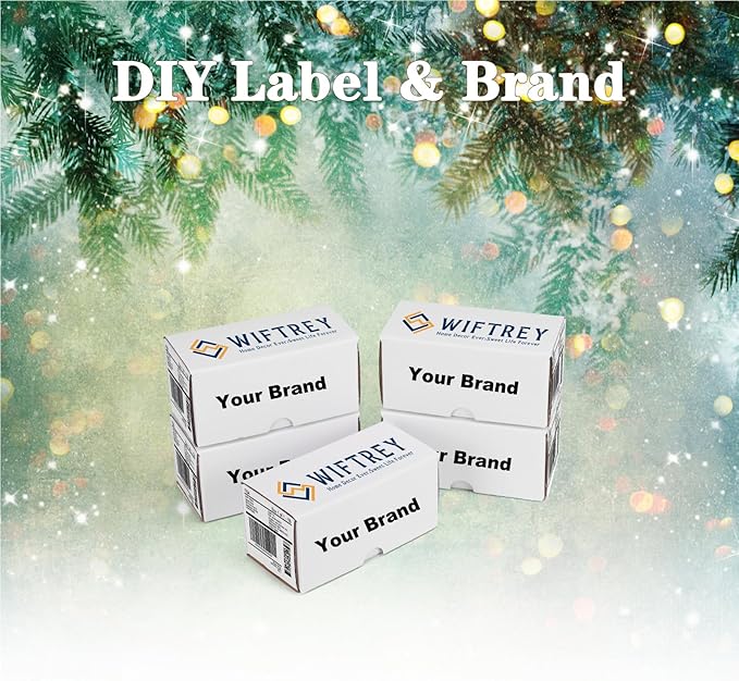 WIFTREY 40 Pack 4.6x2.2x2.2 Small Shipping Boxes for Packing Small Business, White Corrugated Cardboard mailing Box for Shipping