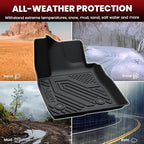 LASFIT Floor Mats & Cargo Mat for Buick Encore GX 2020-2026(Only Fit AWD), TPE All Weather Custom Fit 1st & 2nd Row Rubber Car Mats and Cargo Liner(Lower Position) for Buick Accessories, Black