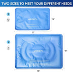 APEXUP Gel Ice Packs for Injuries Reusable, Flexible Double Sided Cold Packs for Injuries, Ice Pack for Knee, Shoulder, Back, Hip, Leg, Arm (Blue, L, 1PK)