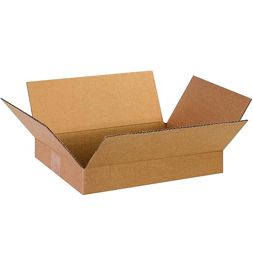 Tape Logic Shipping Boxes Flat 13"L x 10"W x 2"H, 25-Pack | Corrugated Cardboard Box for Packing, Moving and Storage