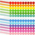 SallyFashion 2160PCS Dot Stickers 3/4 inch Color Coding Labels Round Dot Labels for Kids, 12 Color Polka Circle Label Pricing Stickers for Office Classroom Decor Must Haves, Garage Yard Sales, Papers