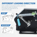 Automatic Label Dispenser Electric Sticker Dispenser for Rolls&Folds Label Machine, Speed Adjustable, Lable Dispenser for 5-120mm Label Width, Transparent Labels & Various Common Labels