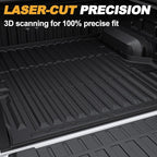 Truck Bed Mat for Ford Ranger 2025 2024, All Weather Truck Bed Liner for 2025 Ford Ranger Accessories, 5FT 59.6'' TPE Cargo Liner Truck Mat