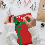 Christmas Poly Bubble Mailers | #2 Cushion Mailer, 8.5"x11" | Self Seal | Holiday Themed, Red Green Gift Packaging Envelope | Xmas Padded Envelopes | Shipping Bags Mailing Envelopes | 100 pack Bulk