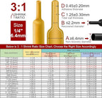 Chanzon 3:1 Ratio 1/4" (6.4mm) Heat Shrink Tubing - Marine Grade Waterproof Adhesive Lined - 8Ft Roll (2.5M Total Length) Yellow Polyolefin Sleeving Wrap Shrinking 3 to 1 Ratio 1pcs