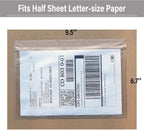 (240 Pack) BEUYI Clear 9.5'' x 6.7'' Packing List Envelopes, Adhesive Shipping Label Pouches/Sleeves, Easily Fits Half of Letter-Size Paper