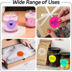 Dot Stickers Labels, 2 inch Circle Garage Sale Sticker 750Pcs Round Thermal Printer Stickers Printable Writable Price Labels for Yard Sale, Fluorescent Pink