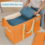 VENO 6 Pack Moving Bags, Heavy Duty, Moving Boxes Alternative, Packing Storage Supplies, Dorm Room Essentials with Zipper for Clothes, Extra Large Packaging Totes (Seasonal Autumn Orange, 6 Pack)