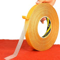 Double Sided Fabric Tape Heavy Duty, 0.59in x 164FT, Extra Large High Tack Mounting Tape, Sticky Strong 2 Sided Wall Adhesive Strips for Arts Crafts, Carpets, Rugs, Multipurpose, Easy Use