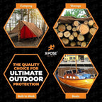 Multipurpose Protective Cover Brown Poly Tarp 12' x 716- Bulk Half Pallet (240 Pack) Durable, Water Resistant, Weather Resistant - 5 Mil Thick Polyethylene - by Xpose Safety