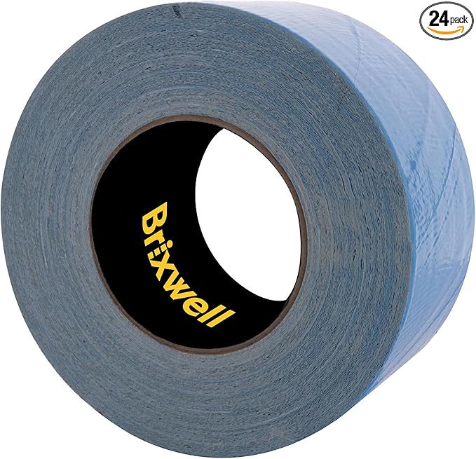 Brixwell 24 Rolls - Blue Double Coated Carpet Tape 3 Inch x 36 Yard Made in The USA