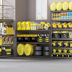 65" W Garage Shelving Heavy Duty, 6 Tier Garage Shelves, Adjustable Storage Shelving Unit, Commercial Metal Shelf for Warehouse, Pantry, School, Shop, 2 Pack