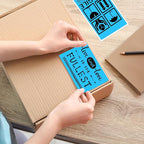 3x5 Inch Thermal Label Stickers,300Pcs Waterproof Rectangle Labels for Storage Bins,Moving Boxes,Address & Inventory Organization,Small Business Labeling,Sky Blue