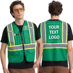 A-KSAFETY Custom High Visibility Reflective Safety Vest with logo