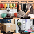 2" x 1" Direct Thermal Labels, Strong Adhesive Barcode & Address Stickers Compatible with Zebra, Rollo, Munbyn & Most Desktop Thermal Printers (12 Rolls, 1300 Labels/Roll, 15600 Total), TRSTGIX