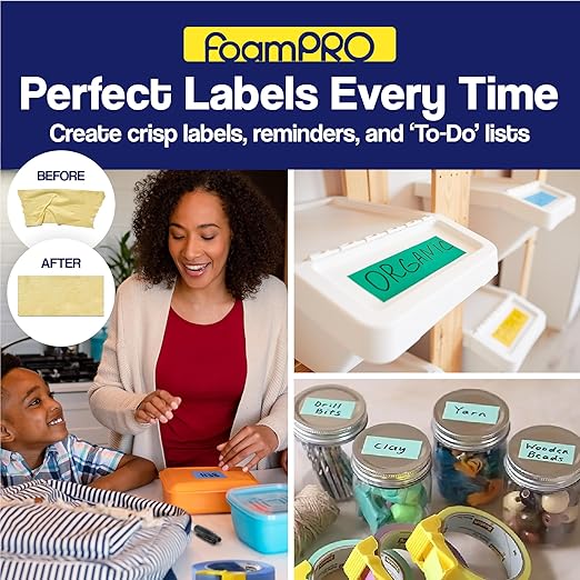 Foampro 149 Tape Cap Compact Tape Dispenser, 3-Pack for 1”, 1 1/2” and 2” Masking and Painter’s Tape | DIY Painting Accessories | Tape Corners, Create Labels, Arts & Crafts Projects & More!